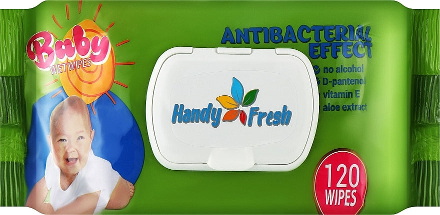 Handy Fresh Kids' Wet Wipes with Flip-Top Lid, 120 Count