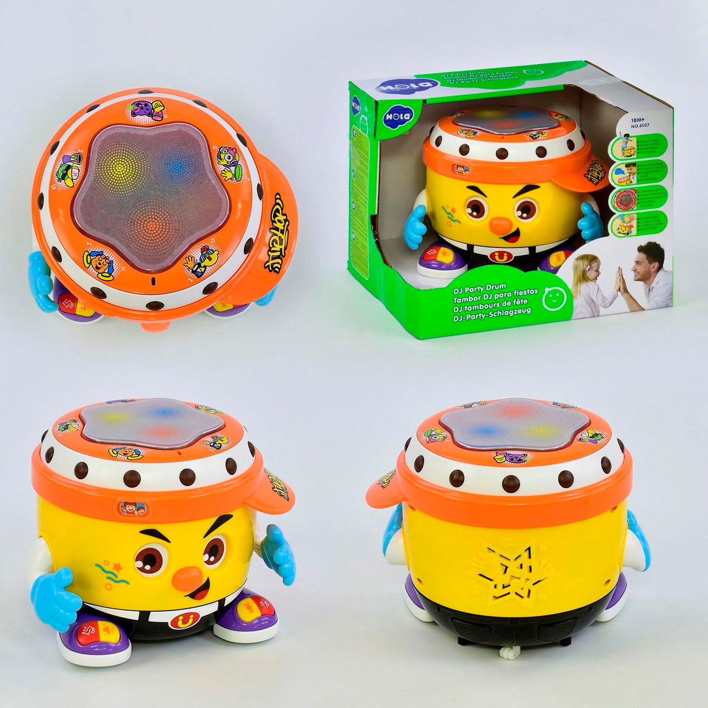Hola 6107 Light & Sound Drum