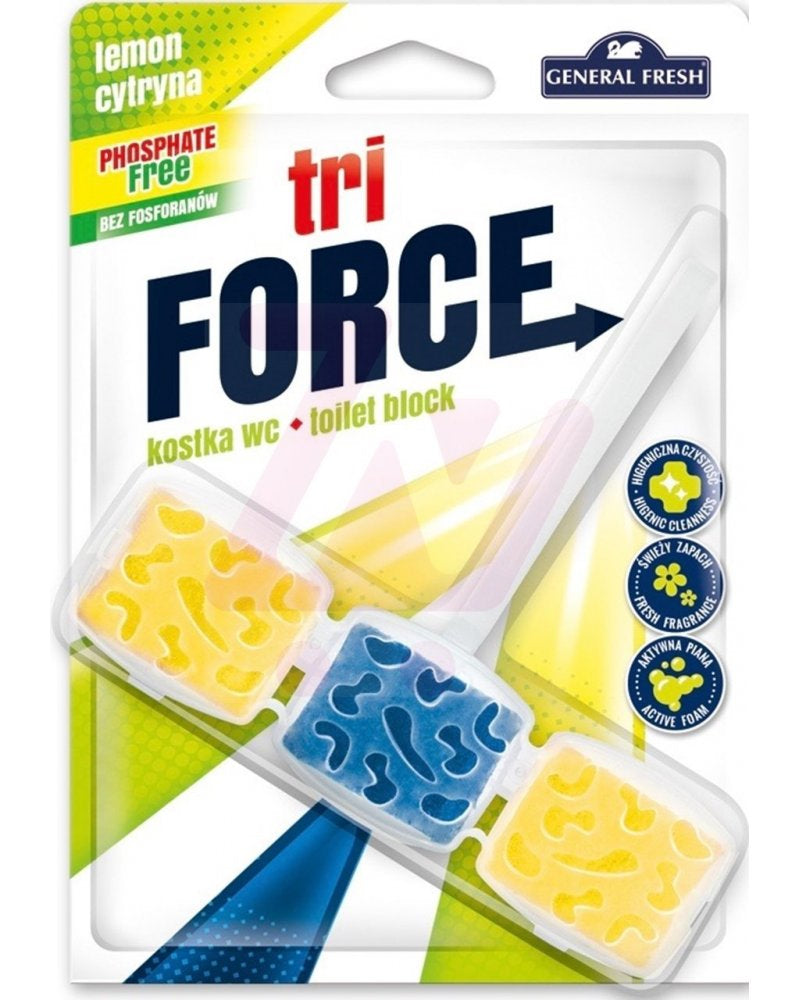 Force Tri Cytryna Toilet Bowl Freshener, 45 g