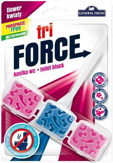 Force Tri Kwiaty Toilet Bowl Freshener, 45 g