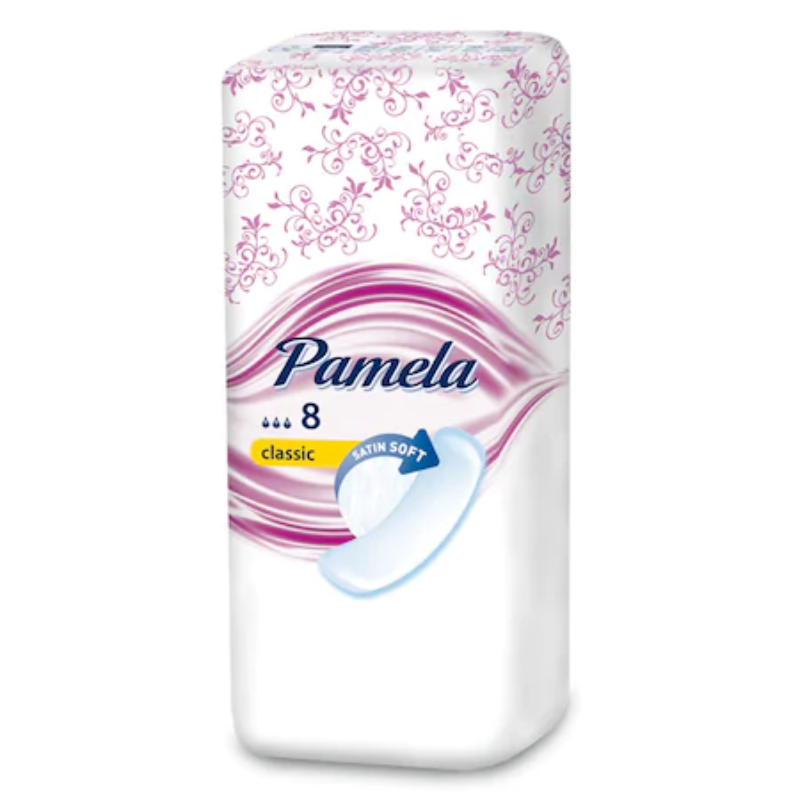 Pamela Classic 3 Drops Sanitary Pads, 8 pcs
