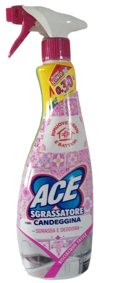 Ace Degreaser with Bleach Spray, 750 mL