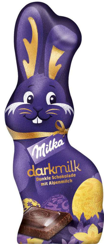 Milka Darkmilk Chocolate Bunny, 100 g