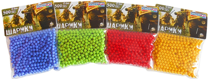 1-153 Toy Gun Balls, 6 mm, 500 pcs