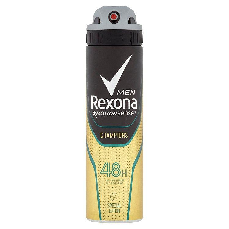 Rexona Champions Men's Deodorant Spray, 150 mL