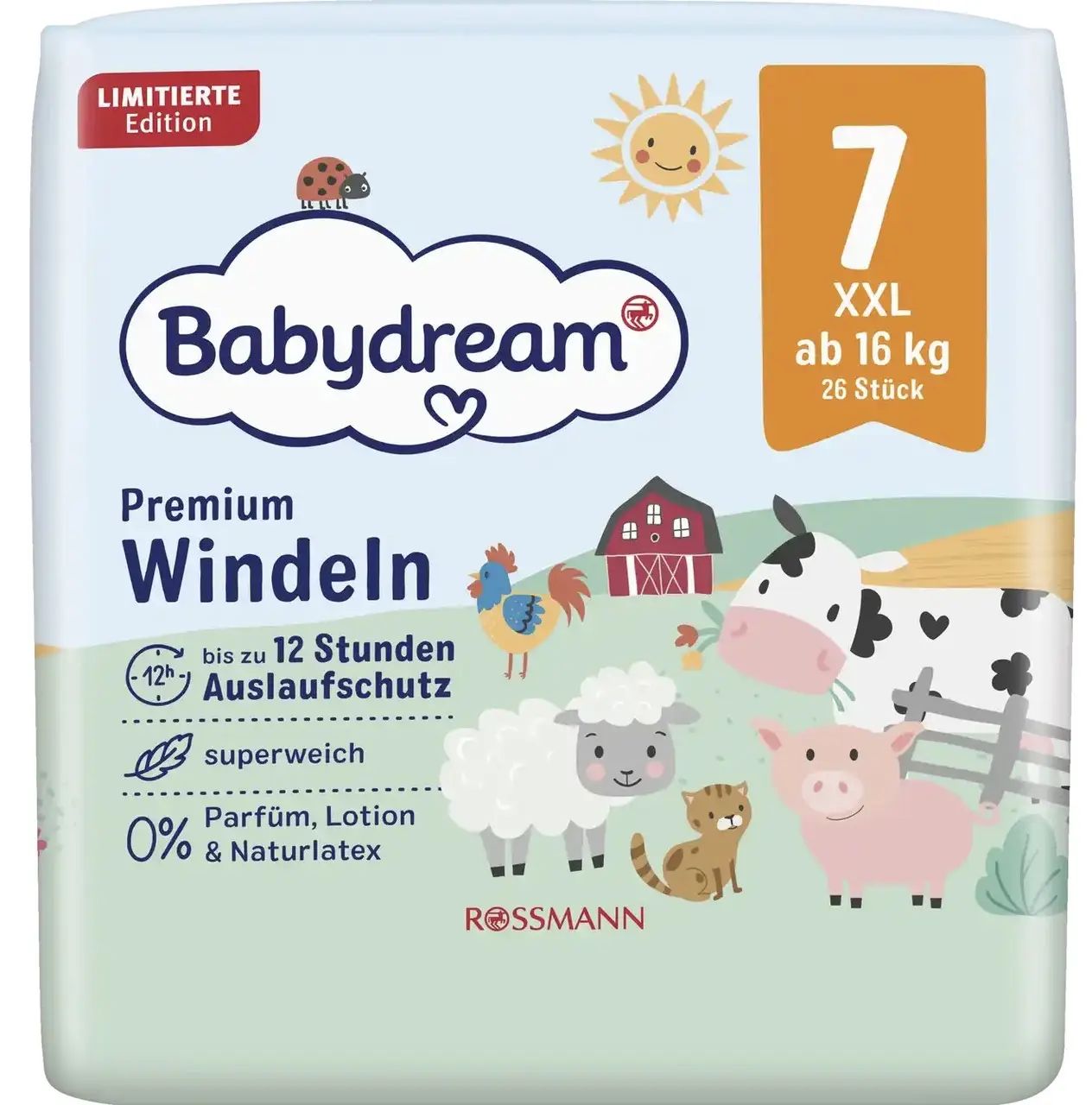 Babydream Premium 7 Baby Diapers, 16+ kg, 26 pcs