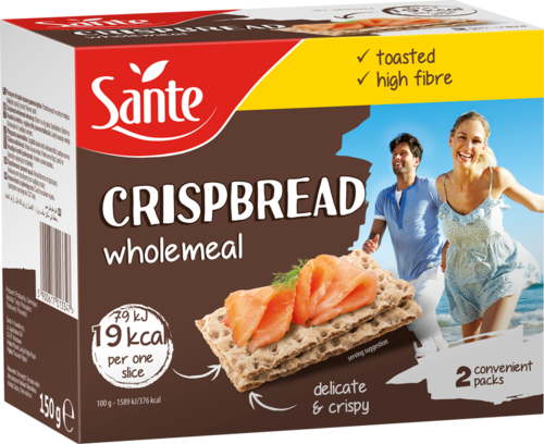Sante Wholemeal Crispbread, 150 g