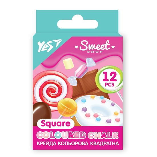 1 Veresnia Square Chalk, 12 Colors