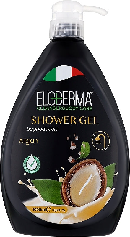 Eloderma Argan Shower Gel with Pump, 1000 mL