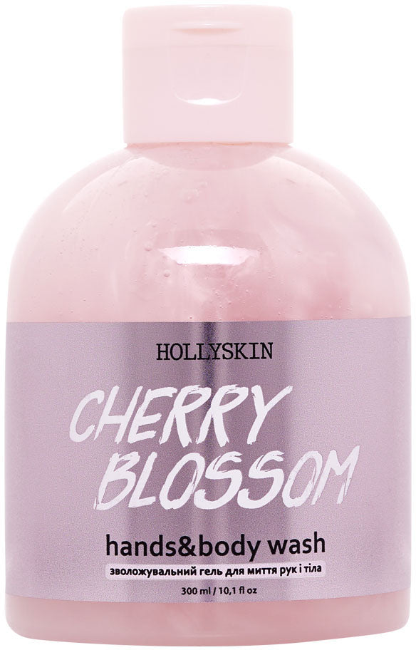 Hollyskin Cherry Blossom Moisturizing Hand & Body Wash Gel, 300 mL