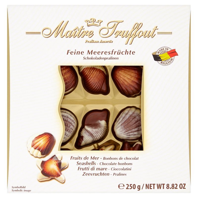 Maitre Truffout Assorted Fine Seafood-Shaped Pralines, 250 g