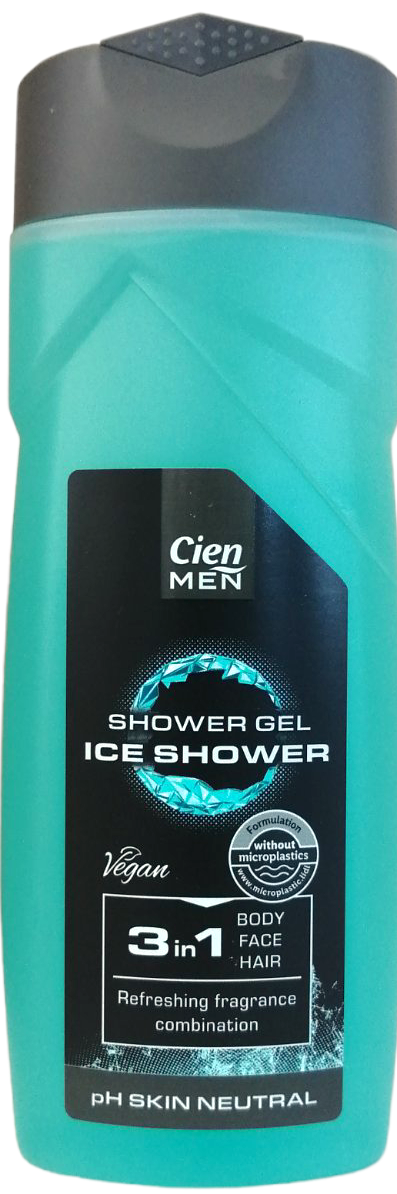 Cien Ice Shower Men's 3-in-1 Shower Gel, 300 mL
