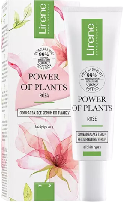 Lirene Power of Plants Rose Rejuvenating Face Cream, 30 mL