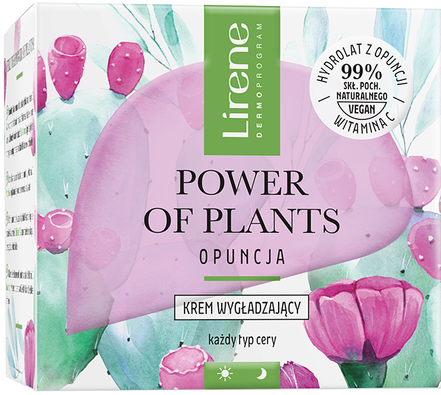Lirene Power of Plants Prickly Pear Smoothing Face Cream, 50 mL
