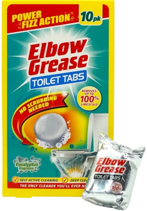 Elbow Grease Eucalyptus Toilet Cleaning Tablets, 10 x 30 g