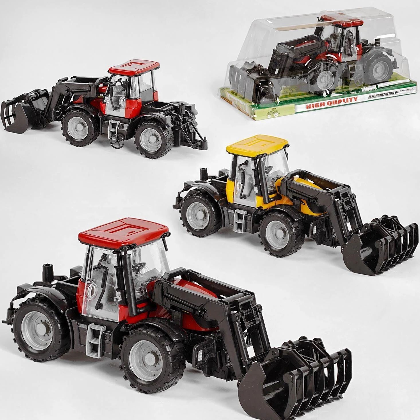 2066 A Friction-Powered Toy Tractor with Attachments