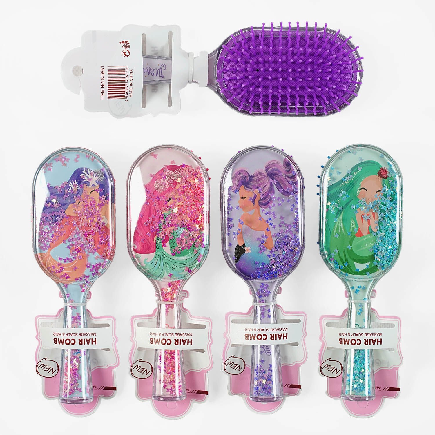 C 57910/S-0651 Glitter Hairbrush
