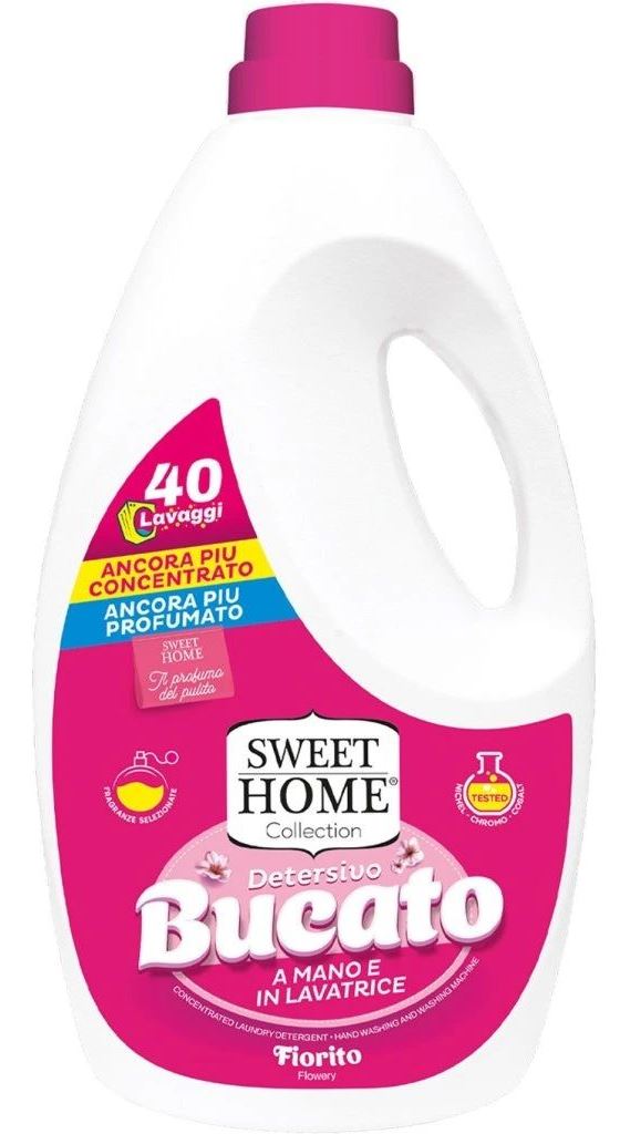 Sweet Home Floral Liquid Laundry Detergent, 40 Loads, 2 L