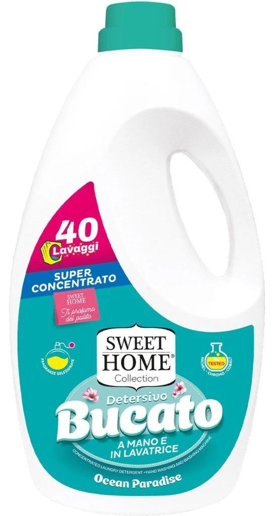 Sweet Home Paradise Ocean Liquid Laundry Detergent, 40 Loads, 2 L