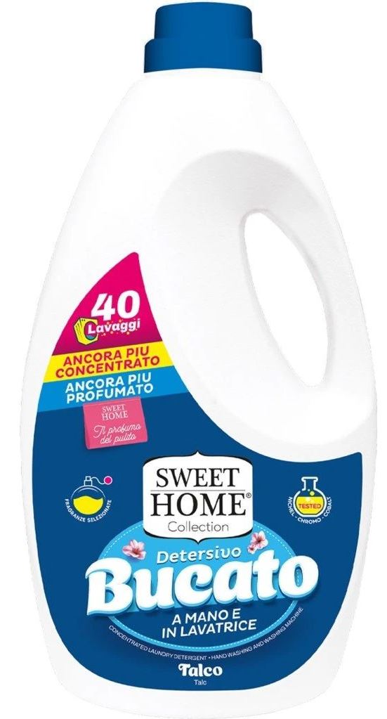 Sweet Home Talc Liquid Laundry Detergent, 40 Loads, 2 L