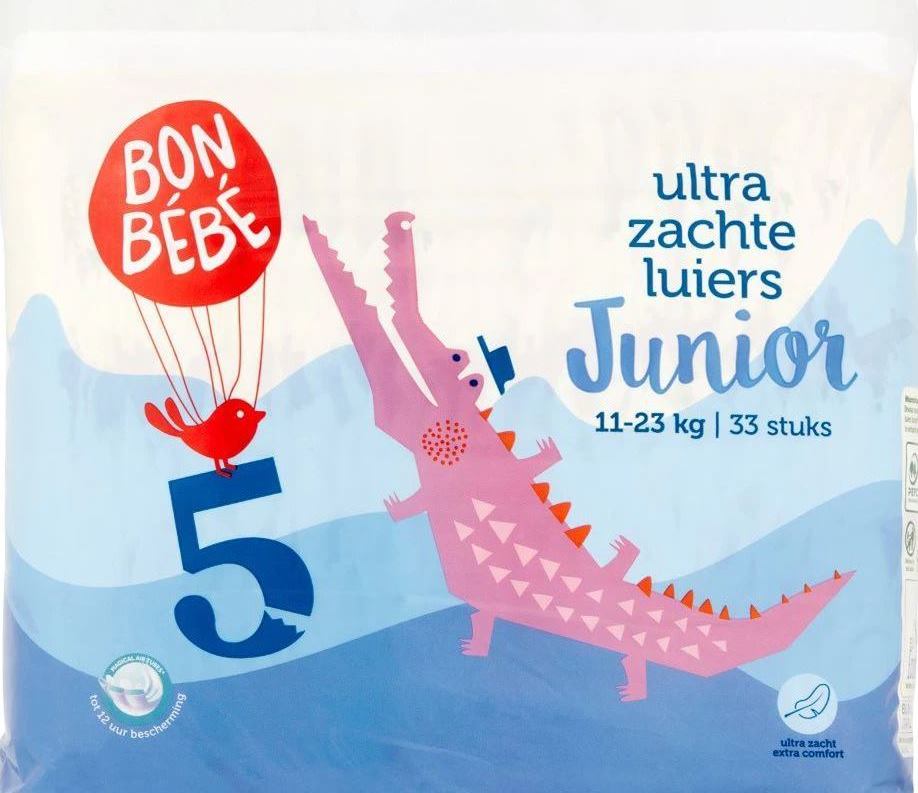 Bonbebe 5 Baby Diapers, 11-23 kg, 33 pcs