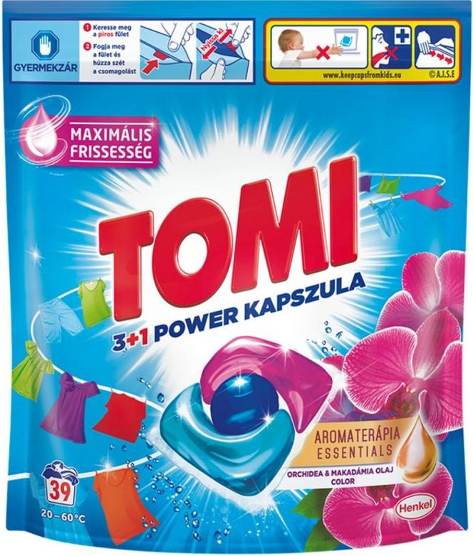 Tomi Aromatherapy Orchid & Macadamia Oil Color Laundry Detergent Pods, 39 pcs (Price per 1 pc)