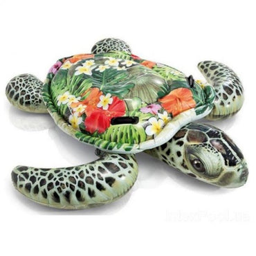 Intex 57555 Turtle Inflatable Air Mattress for Ages 3+, 191 x 170 cm - Image 2