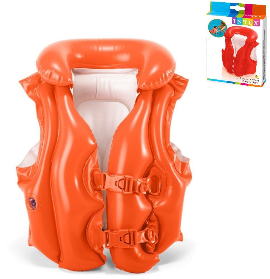 Intex 58671 Kids' Inflatable Swim Vest, 50 x 47 cm