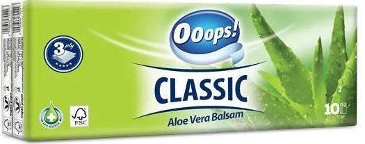 Ooops! 3-Ply Pocket Tissues, Assorted, 10 pcs