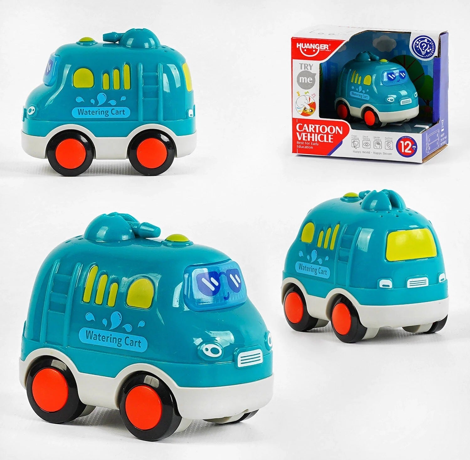 HE0537F Cartoon Vehicle Battery-Operated Toy Car