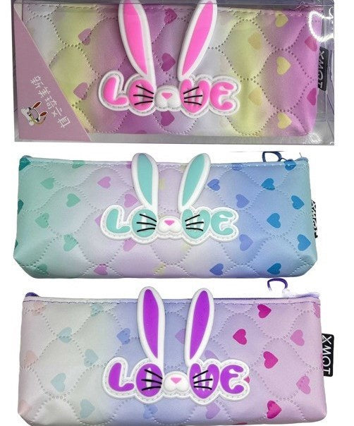 Lider 77-61 Love Textile School Pencil Case with Ears