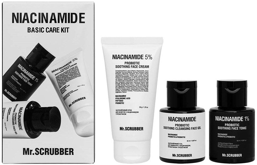 Mr. Scrubber Niacinamide Basic Care Women's Gift Set
