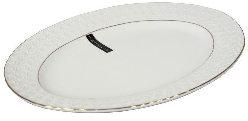 Interos Snow Queen S223125-A Oval Serving Dish, 25 cm