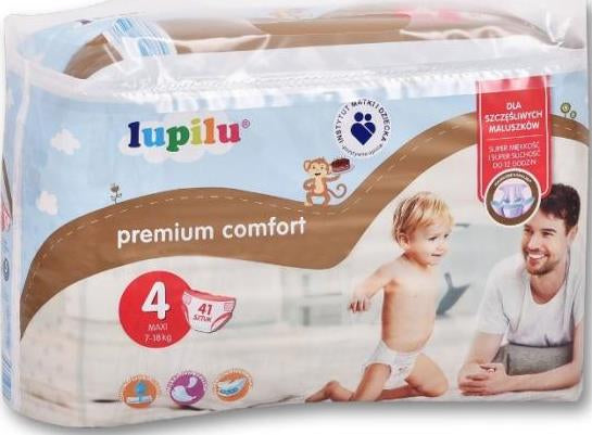 Lupilu Premium & Comfort 4 Baby Diapers, 41 pcs, 8-16 kg