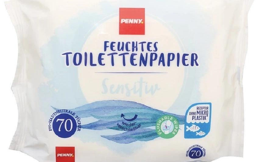 Penny Sensitive Moist Toilet Tissue, 70 pcs