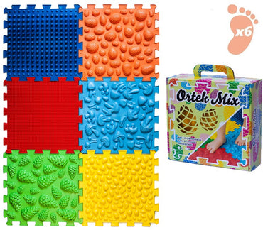 Ortek Mix Puzzle Massage Mat, 6 pcs - Image 2