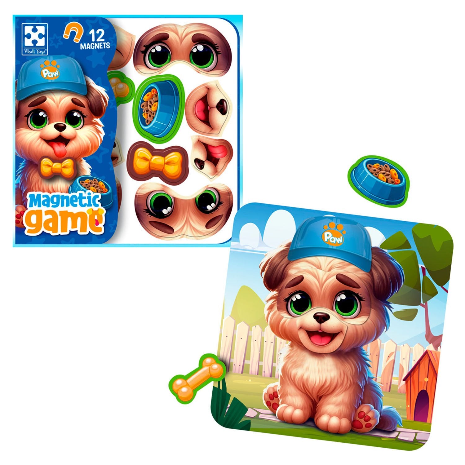 Vladi Toys VT3220-04 Puppy Emotions Magnetic Educational Game