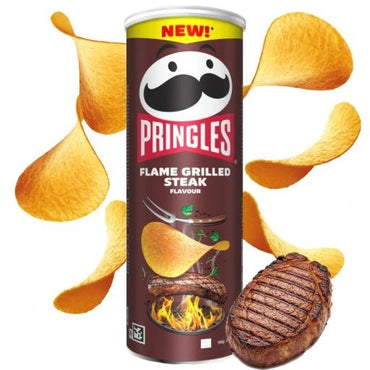Pringles Flame Grilled Steak Potato Chips, 165 g - Image 2