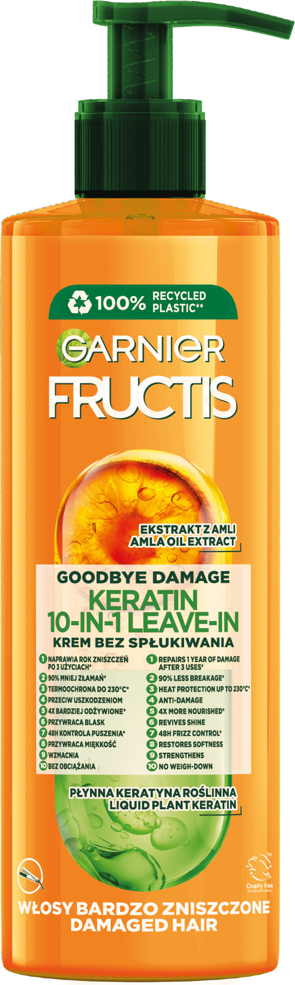 Garnier Fructis Goodbye Split Ends 10-in-1 Leave-In Treatment, 400 mL