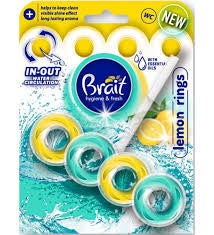Brait Lemon Rings Toilet Rim Block, 40 g