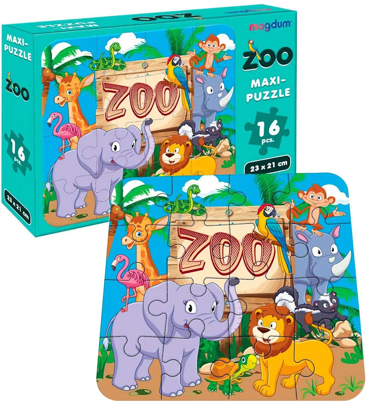 Maxi-Puzzle Zoo 5032-01 EN, 16 pcs