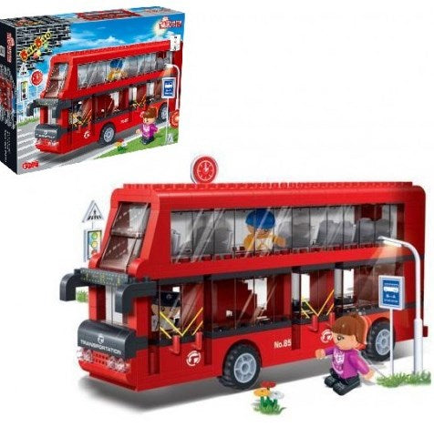 Banbao 8769 Transport Bus Building Set, 412 Pieces