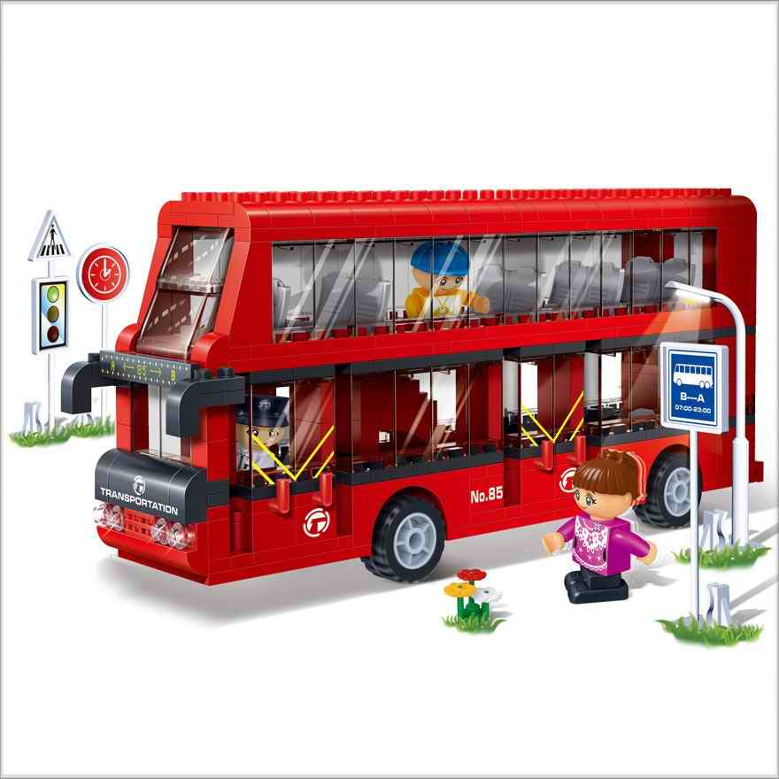 Banbao 8769 Transport Bus Building Set, 412 Pieces - Image 2