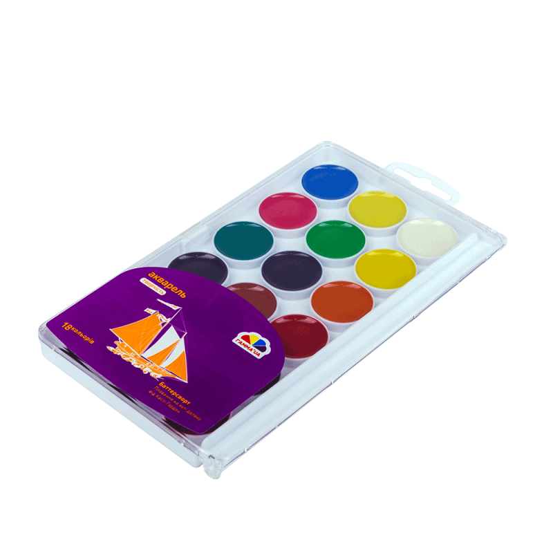Gamma Creativity 400104 Watercolor Paint Set, 18 Colors - Image 3