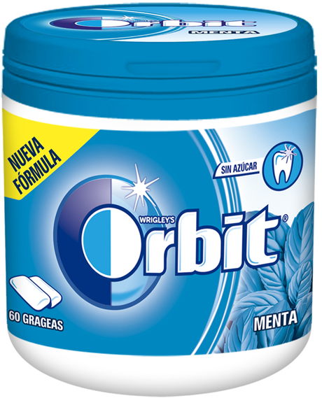 Orbit Mint Chewing Gum Jar, 60 pcs, 84 g