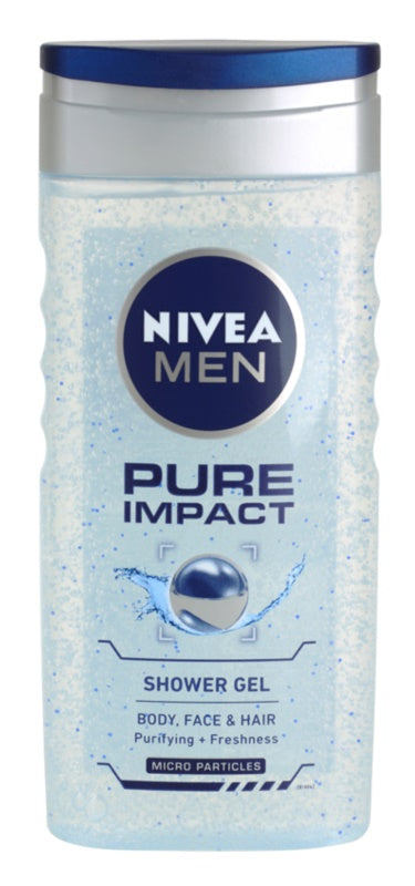 Nivea Men Pure Impact Shower Gel, 250 mL