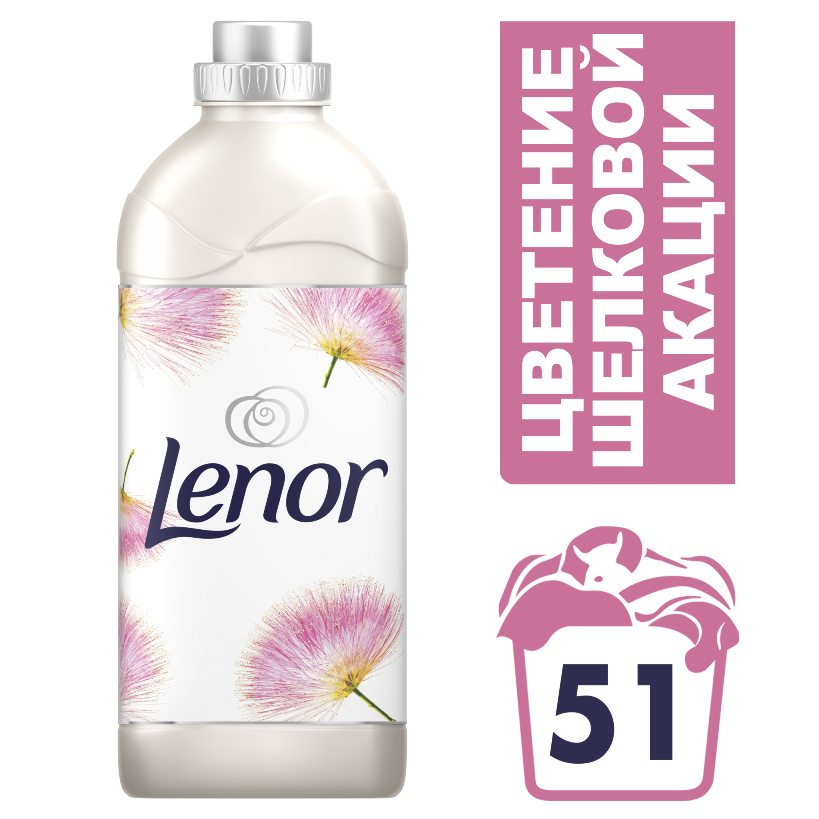 Lenor Nature-Inspired Silk Tree Blossoms Fabric Softener, 1.78 L