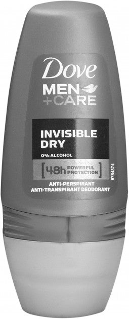 Dove Invisible Dry Men's Roll-On Deodorant, 50 mL