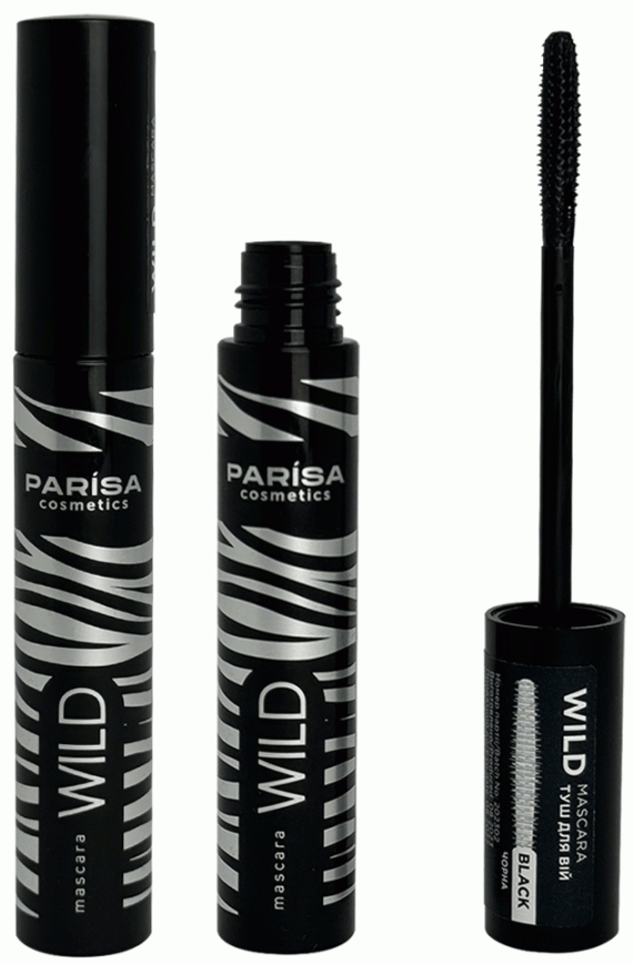 Parisa Cosmetics M-120 Wild Volume Sculpt Black Mascara, 12 mL