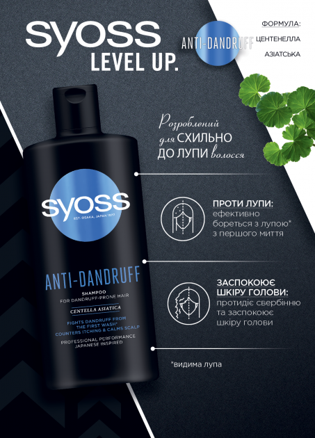 Syoss Anti-Dandruff Shampoo, 440 mL - Image 3